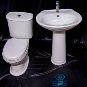 Chaise anglaise Classica blanche élégante-gps WC moderne en céramique durable-gps Chaise anglaise pour salle de bain design-gps